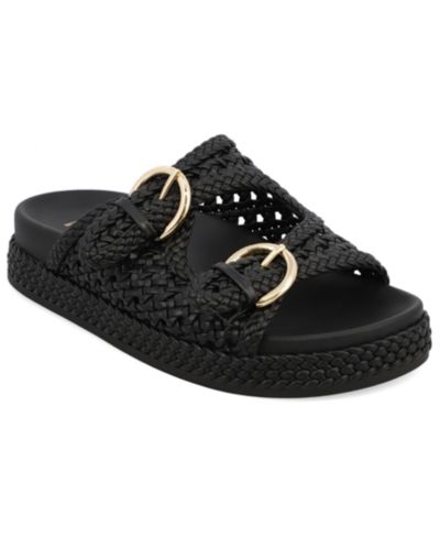 Женские сандалии MIA Women's Trendy Woven Double Buckle Slide Sandals