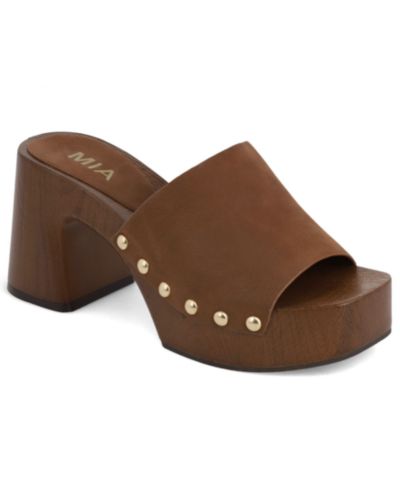 MIA Women's Emmerie Platform Block Heel Sandals