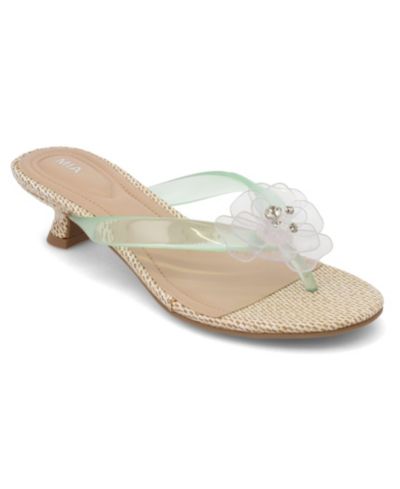 Женские босоножки MIA Magnoleia Flower Kitten Heel Thong