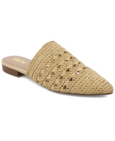 MIA Женские Jany Woven Raffia Flat Mules