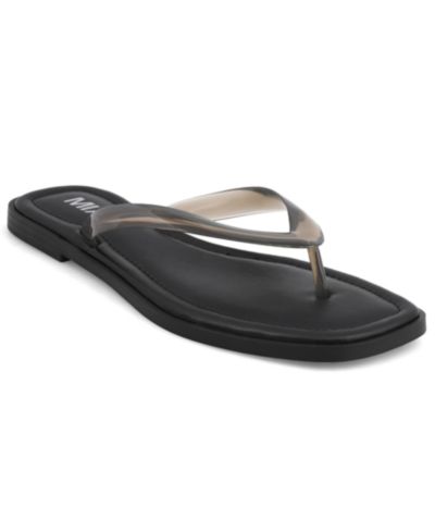 MIA Women's Trixie Vinyl Thong Flat Sandals