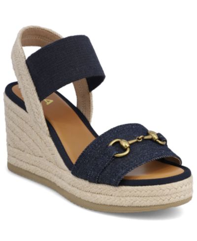 MIA Women's Barossa Horsebit Espadrille Wedge Sandals