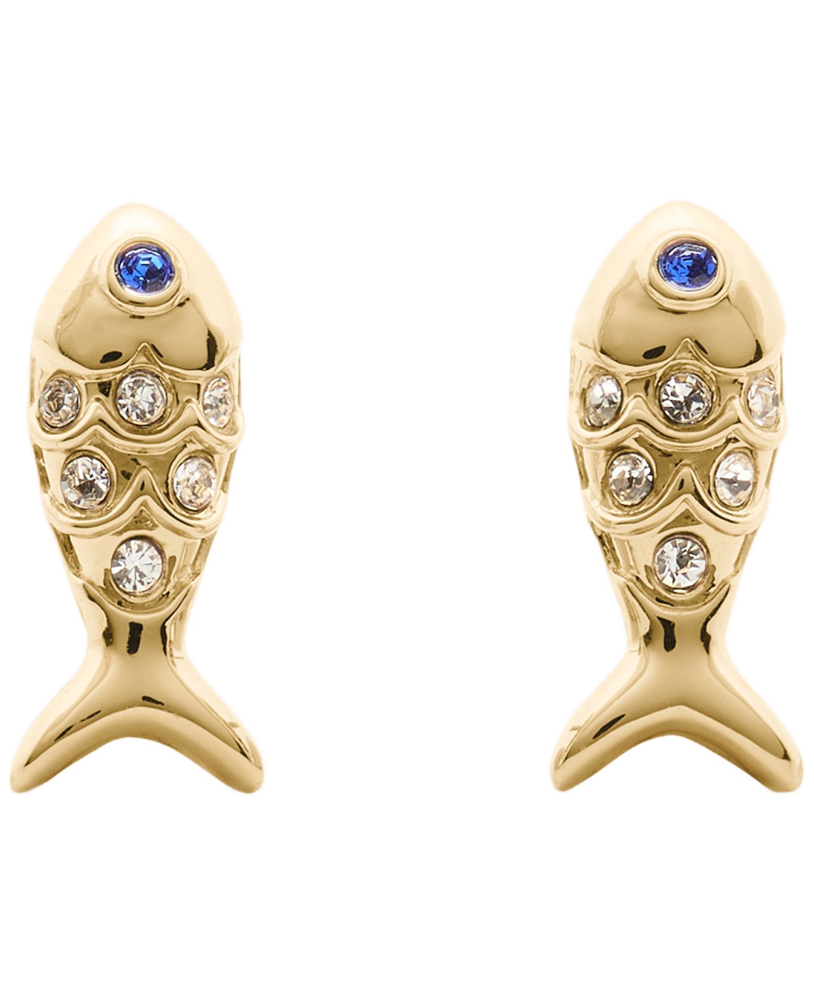 Серьги-гвоздики kate spade new york Gold-Tone Summer Daze Fish