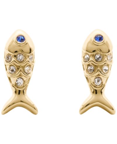 kate spade new york Gold-Tone Summer Daze Fish Stud Earrings