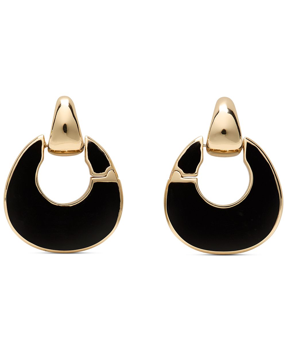 серьги-кольца kate spade new york Gold-Tone KS Duo