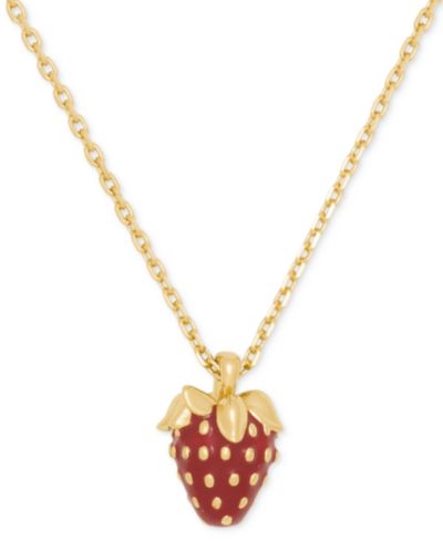 Короткая подвеска kate spade new york Gold-Tone You Make Me Berry Happy
