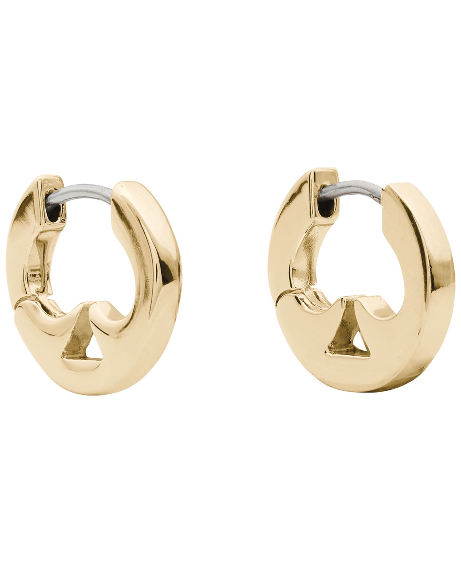 Серьги-кольца kate spade new york Gold-Tone Every Day Cutout Huggie