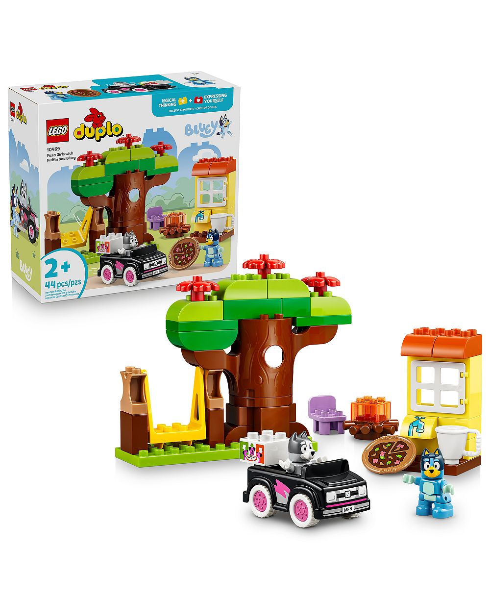 lego duplo bluey пицца девочки с маффином и bluey 10469, 44 кусочка