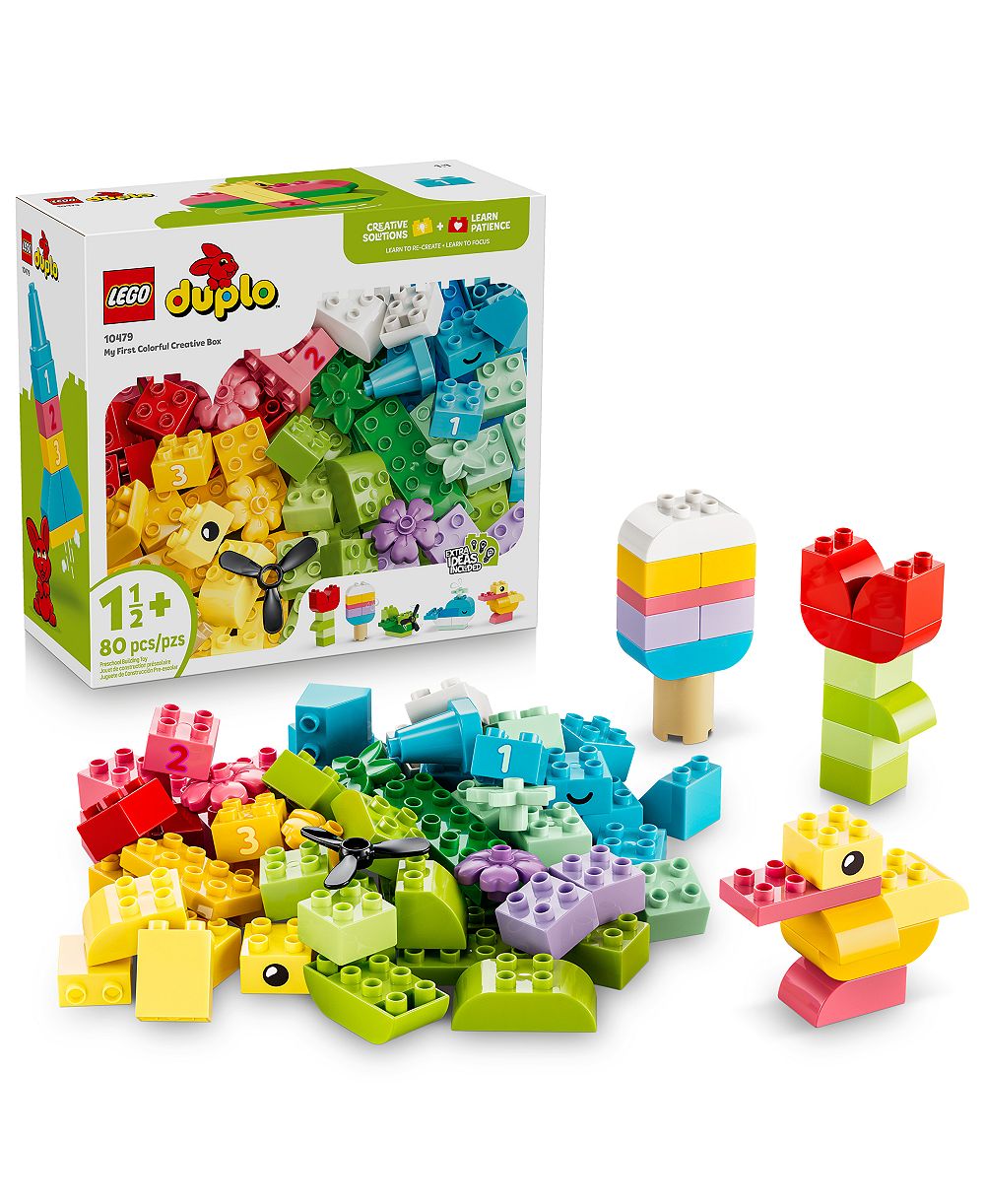 LEGO DUPLO Классическая коробка с цветными деталями 10479, 80 штук