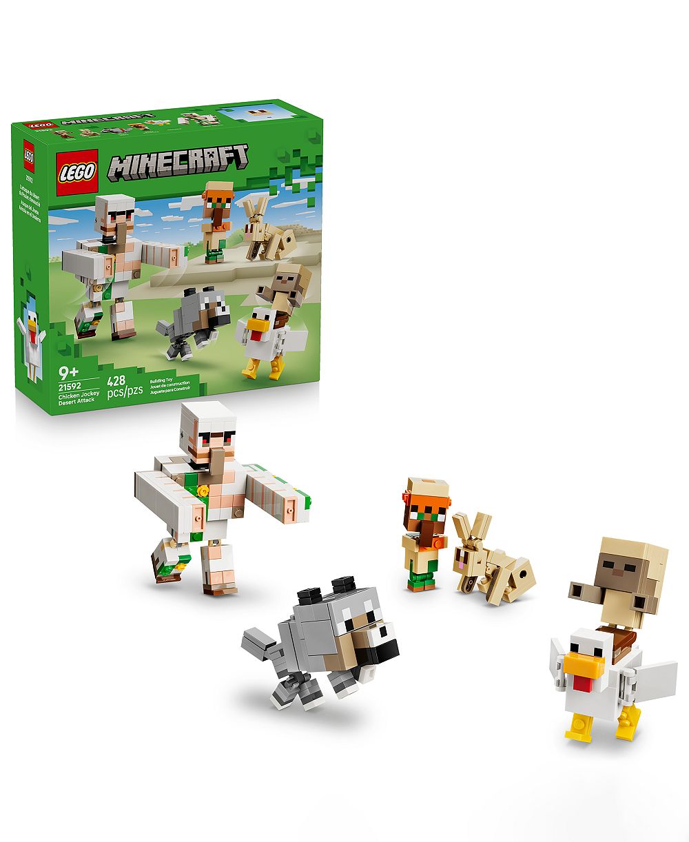 LEGO® Minecraft Chicken Jockey Desert Attack 21592 конструктор, 428 деталей, для возраста 9+