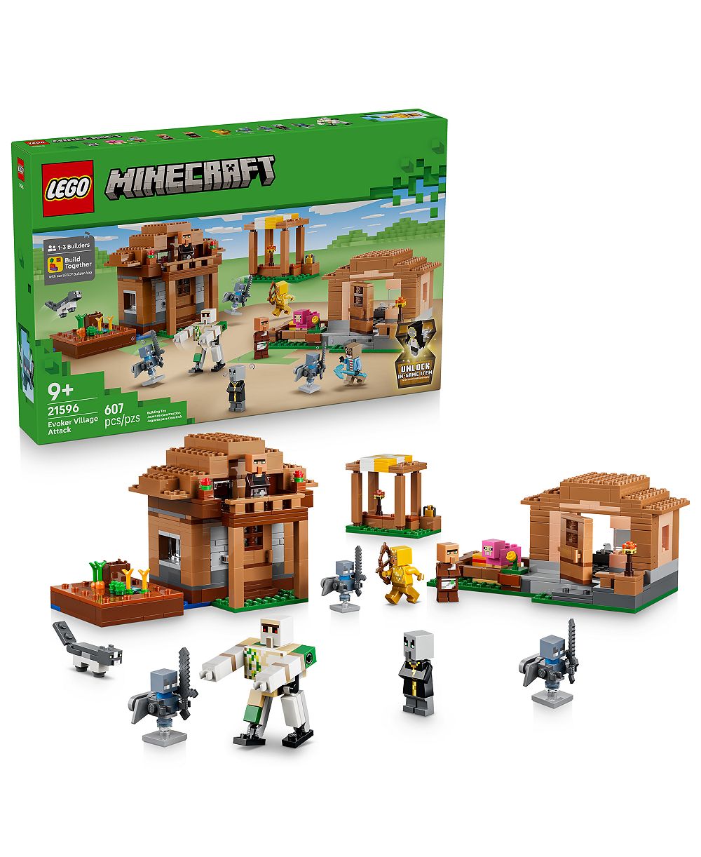 LEGO Minecraft Evoker Village Attack 21596, 607 Pieces