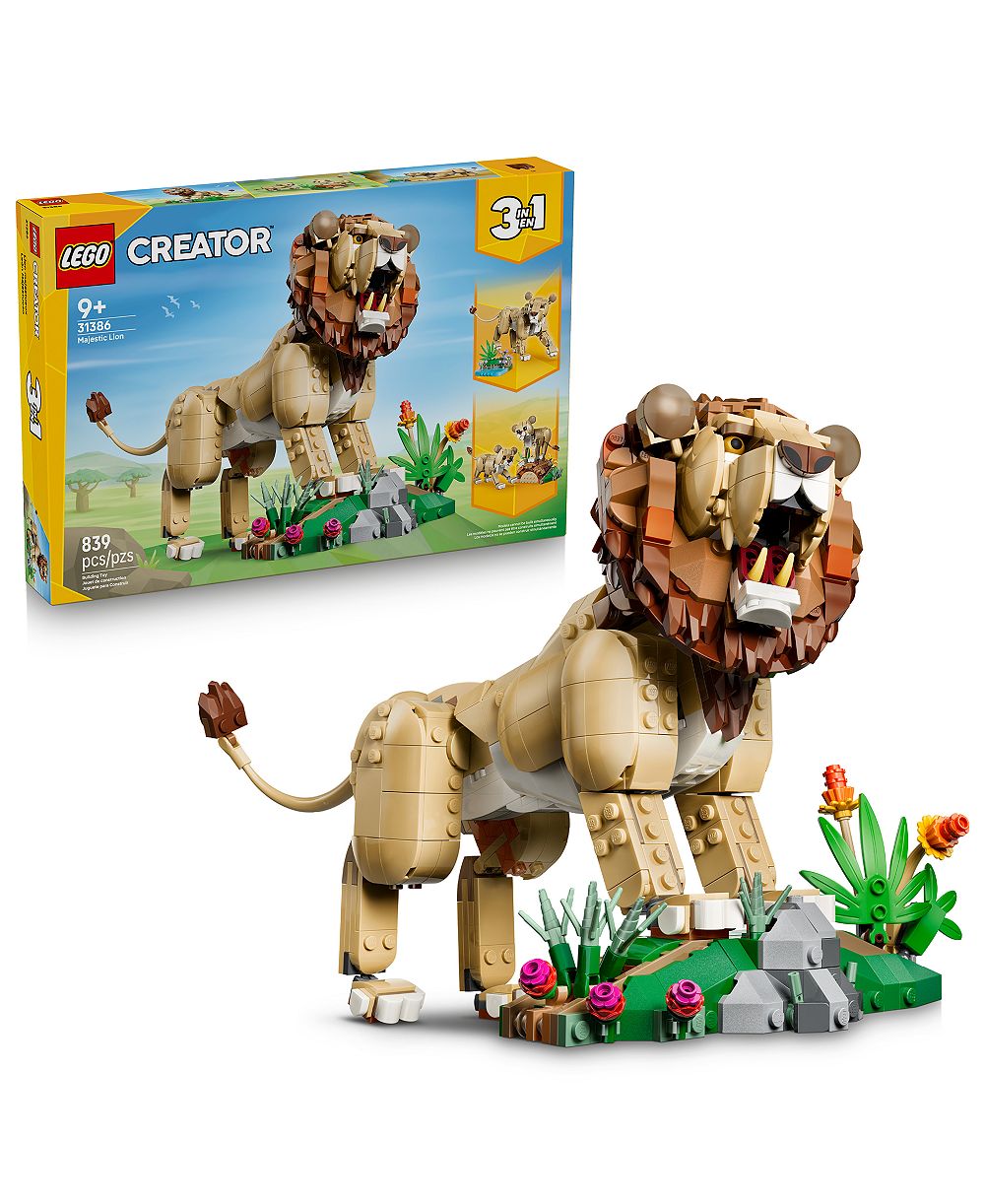 LEGO® Wild Animals Majestic Lion 31386 конструктор, 839 деталей, для детей от 9 лет