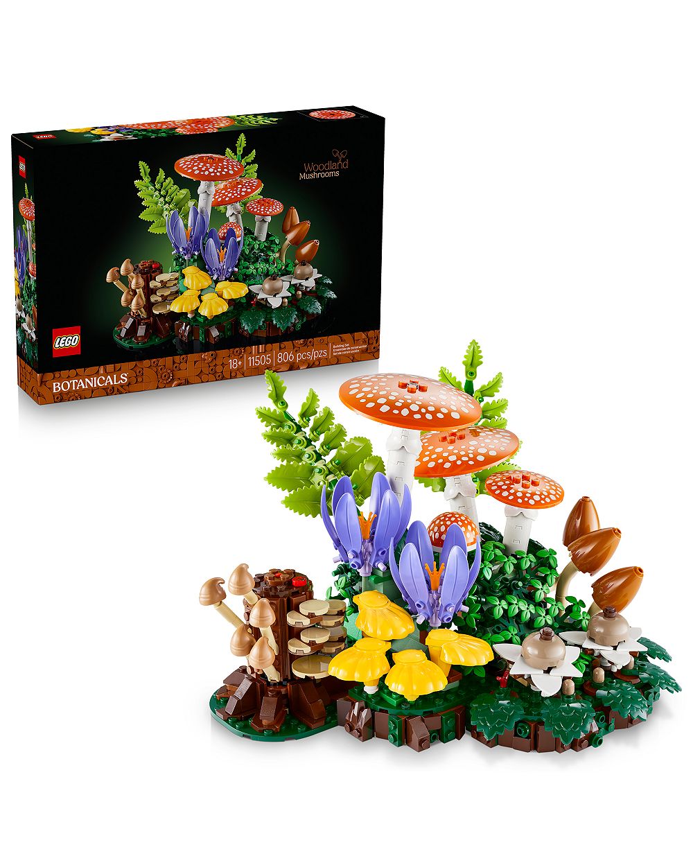 LEGO® Botanicals Woodland Mushrooms 11505 конструктор, 806 деталей, для возраста 18+