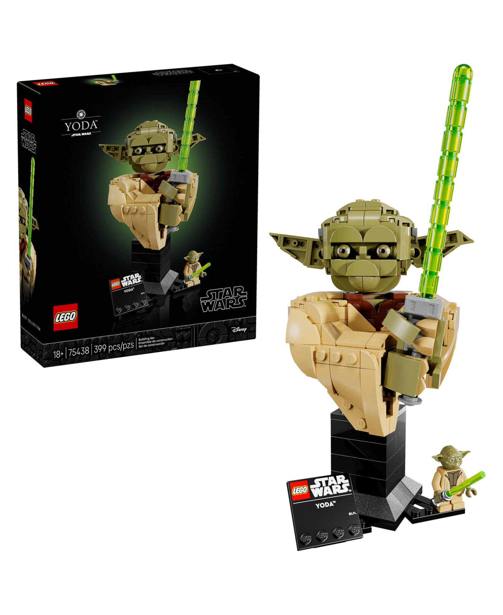 Конструктор LEGO® Star Wars: Attack of the Clones Yoda Bust 75438 Building Set, 399 Pieces