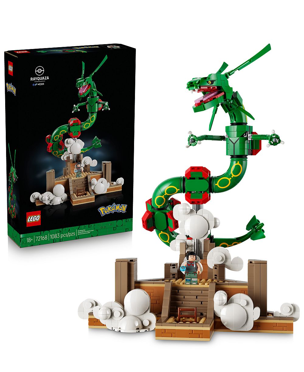LEGO Pokémon Rayquaza Decor Building Set 72168, 1083 Pieces