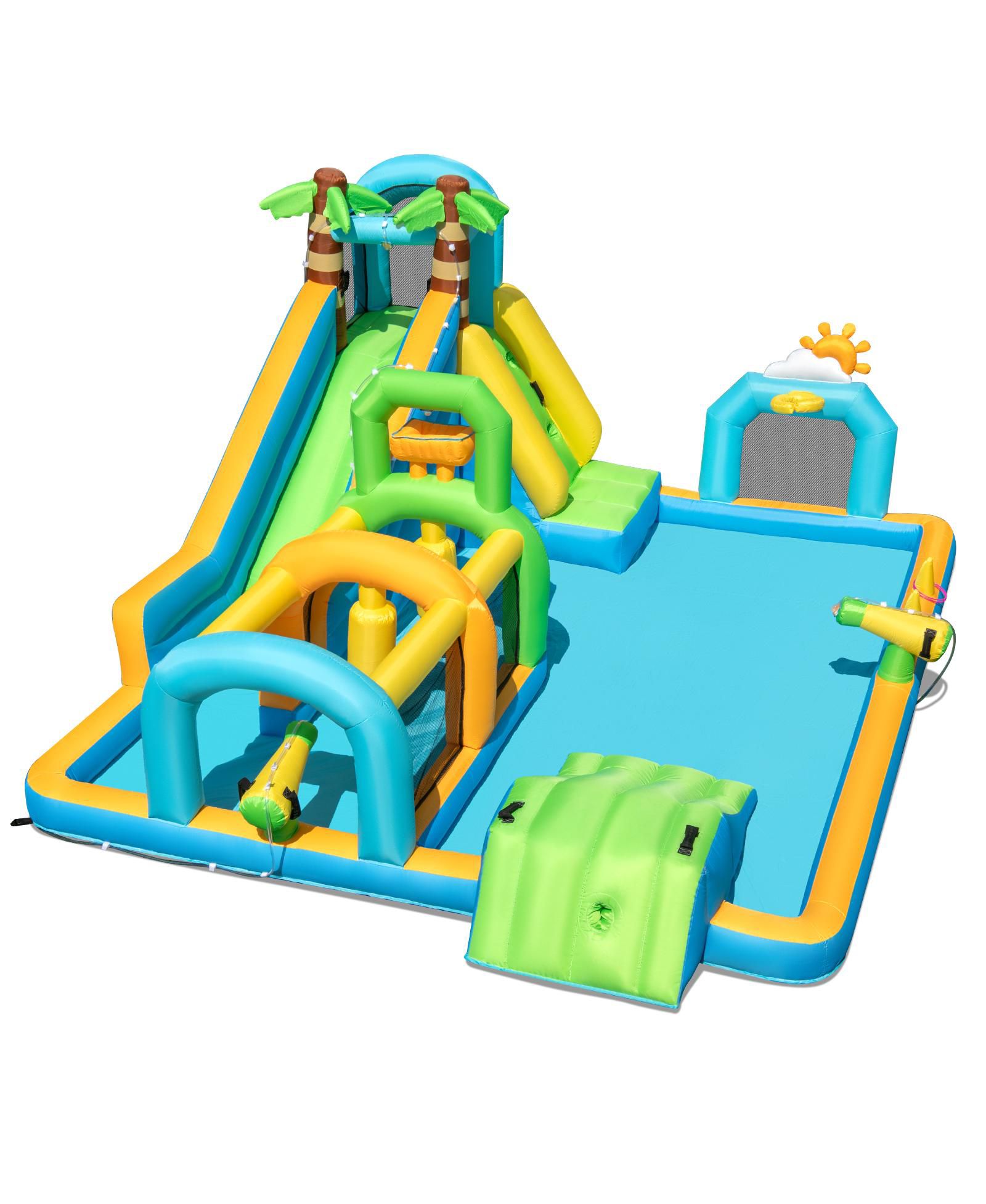 Mecale Тропический надувной двойной водный водный аттракцион Aqua Park