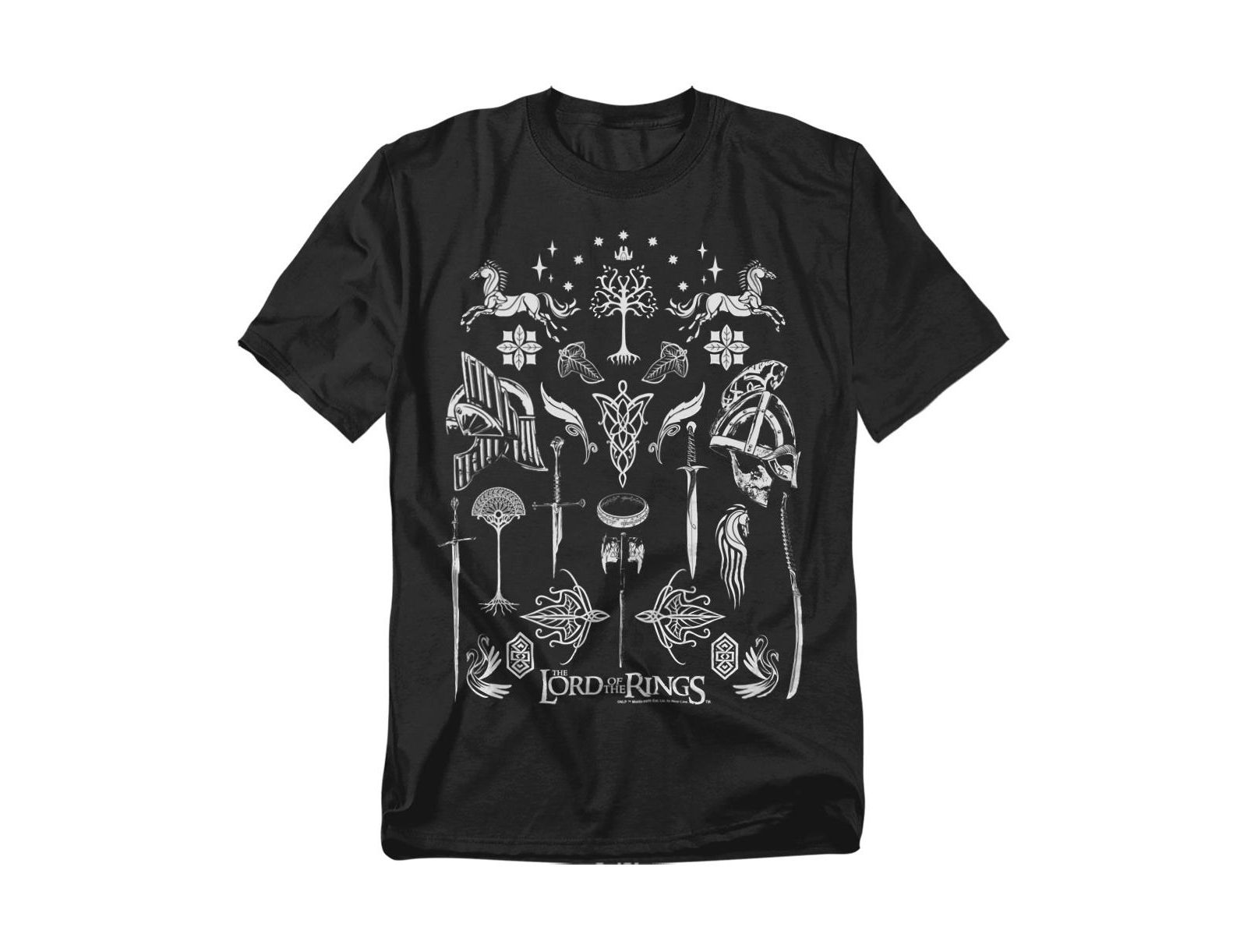 Lord Of The Rings Big & Tall Icons T-Shirt