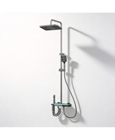Душевой смеситель LALAHOO 3-Spray 2.5 GPM с цифровым дисплеем и LED подсветкой