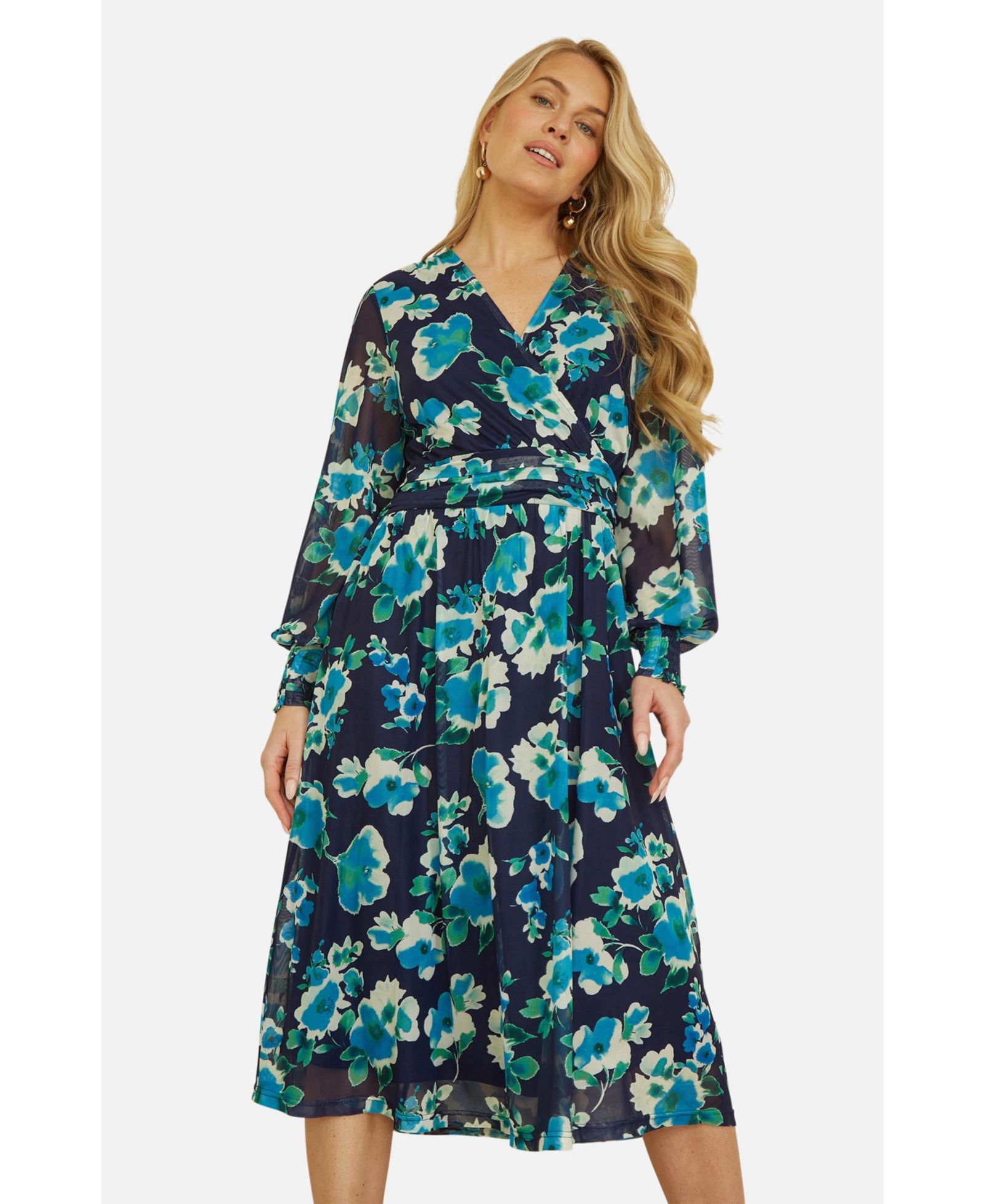 Женское платье Yumi Floral V-Neck