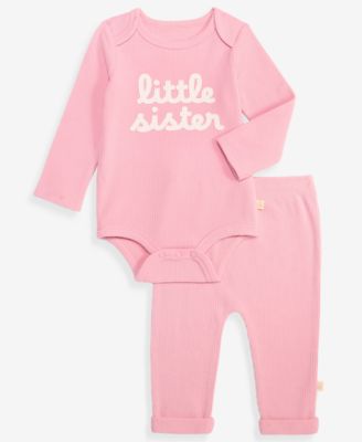Детский комплект First Impressions: боди и брюки для девочек, 2-Piece Set