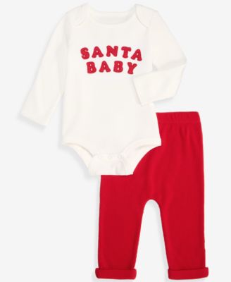 Комплект из 2 предметов First Impressions Baby Santa Bodysuit & Pants