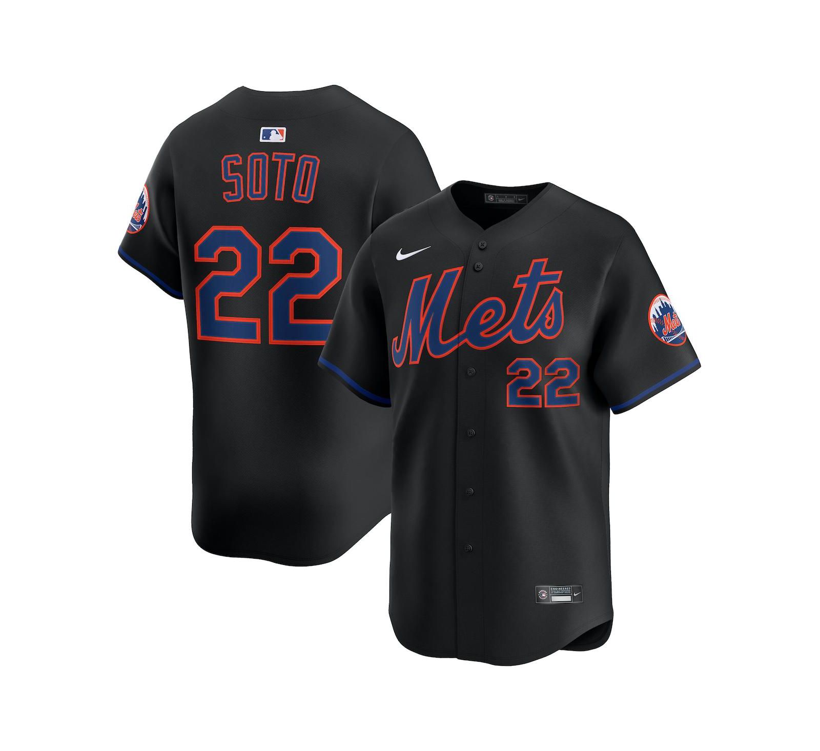 Nike Men's Juan Soto Black New York Mets Alternate Limited Player Jersey