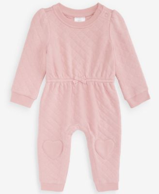 First Impressions детский комбинезон с стеганым узором в виде сердец 0M-24M