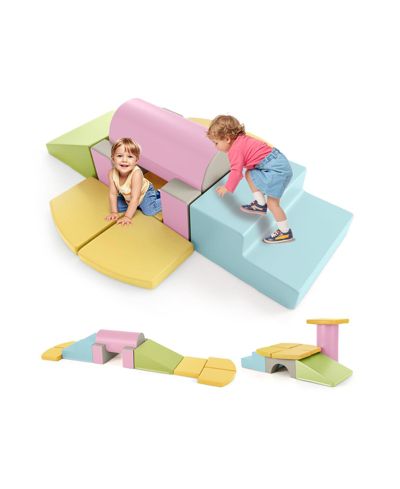 Мягкие игровые блоки Mecale из пеноматериала с покрытием PU Leather, 10 шт