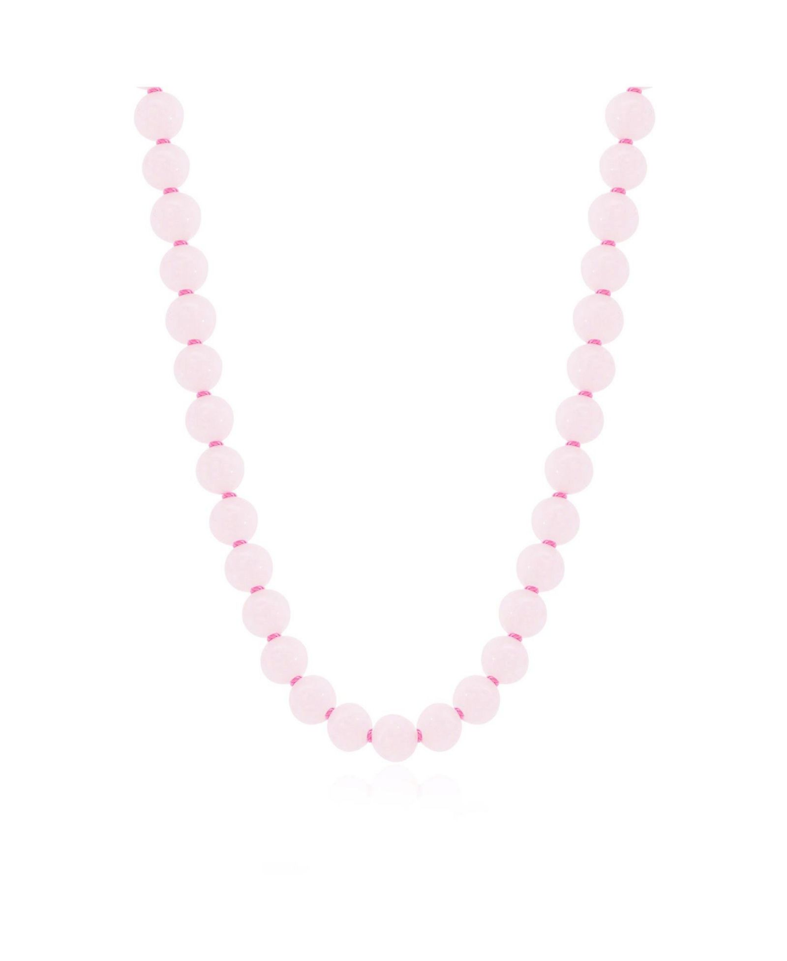 Ожерелье The Lovery Rose Quartz Knotted Bead 14K Gold