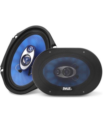 Pyle 6” x 8” автомобильные динамики - Pyle PL683BL 3-х полосные 360 Вт поликонус, 4 Ом, 70-20кГц, бутиловая резиновая окантовка