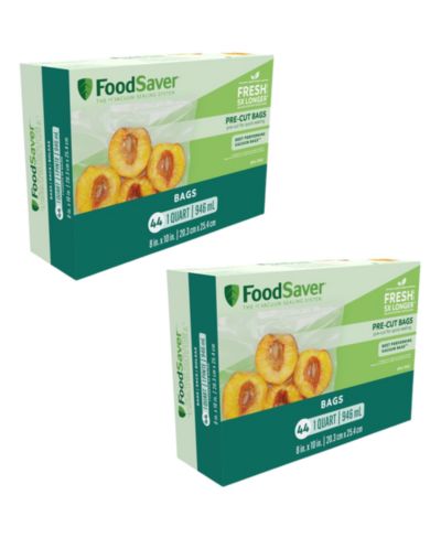 Вакуумные пакеты FoodSaver Quart Pre-Cut, 44 штуки, упаковка из 2 шт