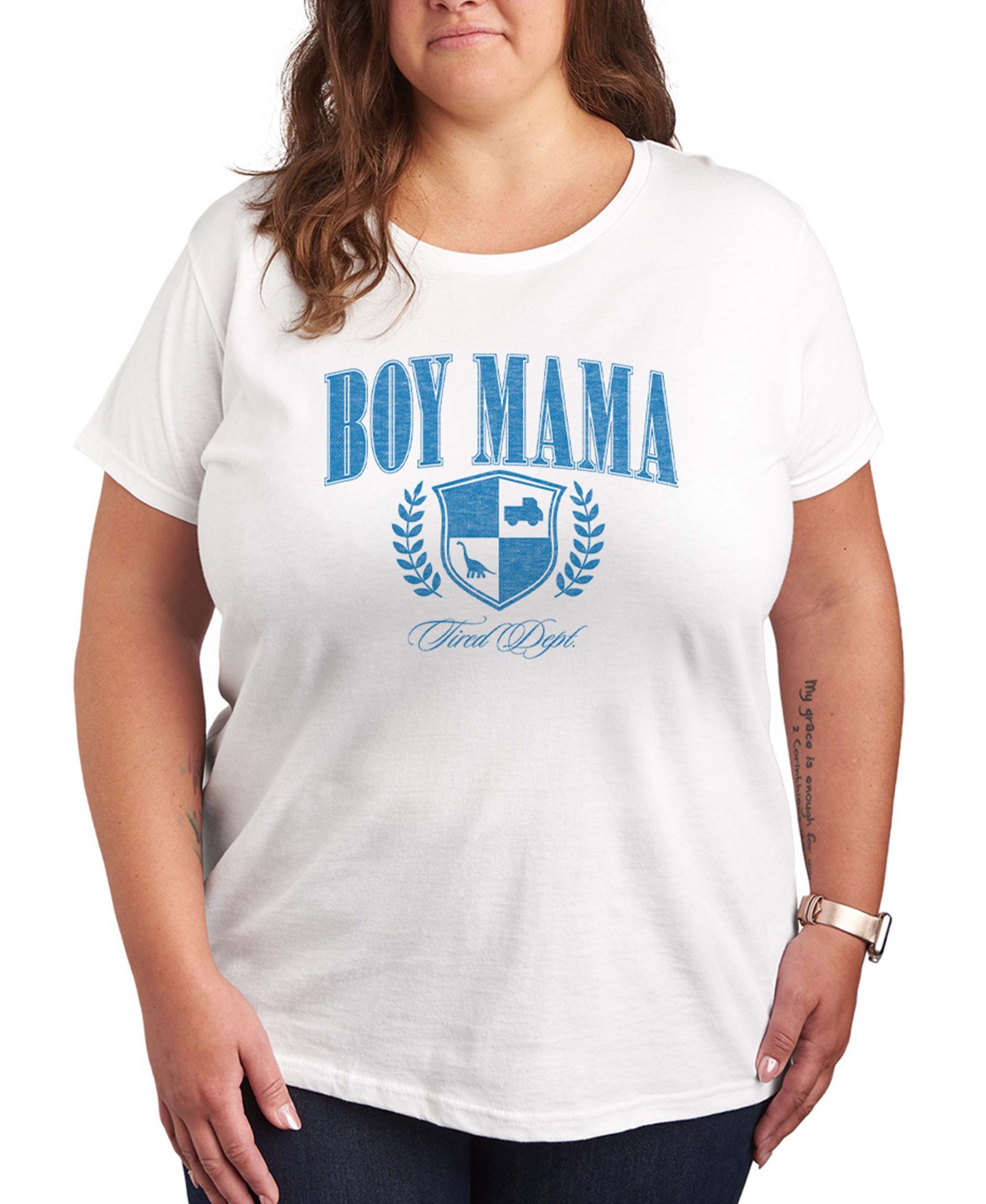 Hybrid Apparel футболка Plus Size с графическим принтом Instant Message Boy Mama