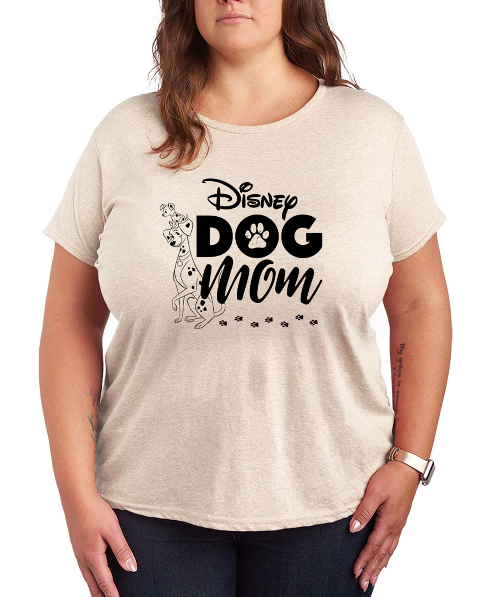 Графическая футболка Hybrid Apparel Plus Size Disney Dog Mom с коротким рукавом