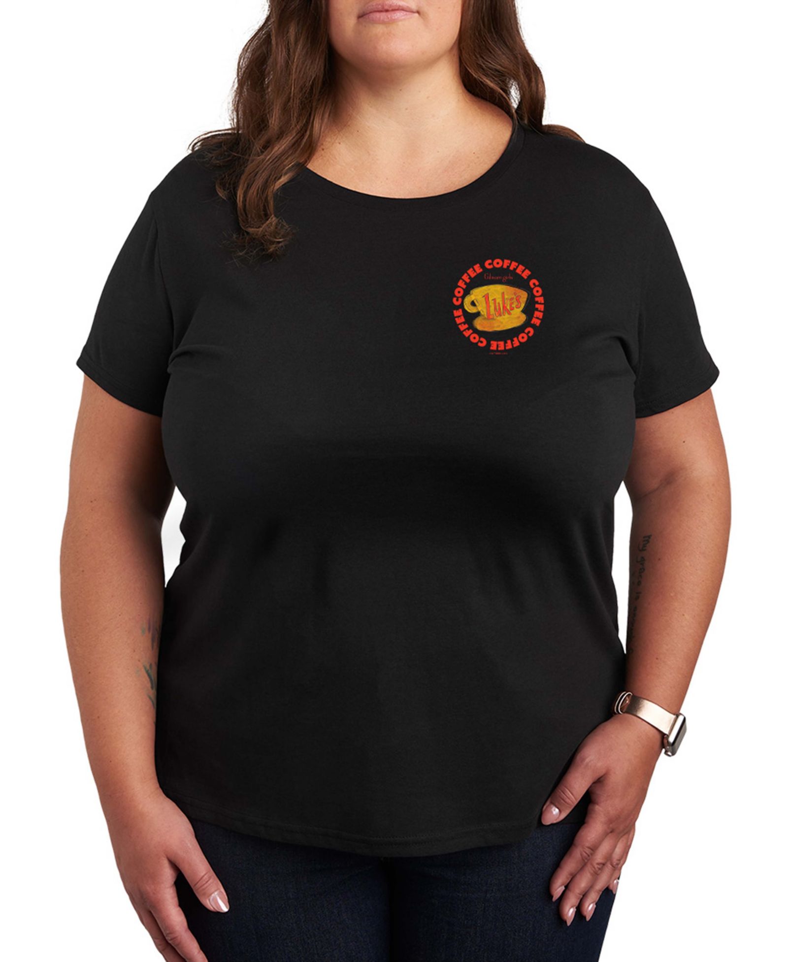 Hybrid Apparel Plus Size Футболка с принтом Gilmore Girls Lukes Coffee