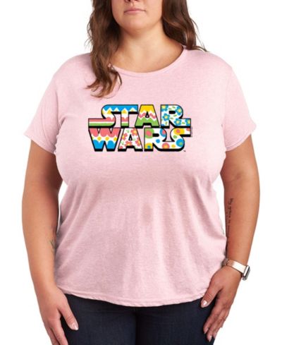Hybrid Apparel Plus Size Star Wars Spring Logo Short-Sleeve Graphic T-Shirt