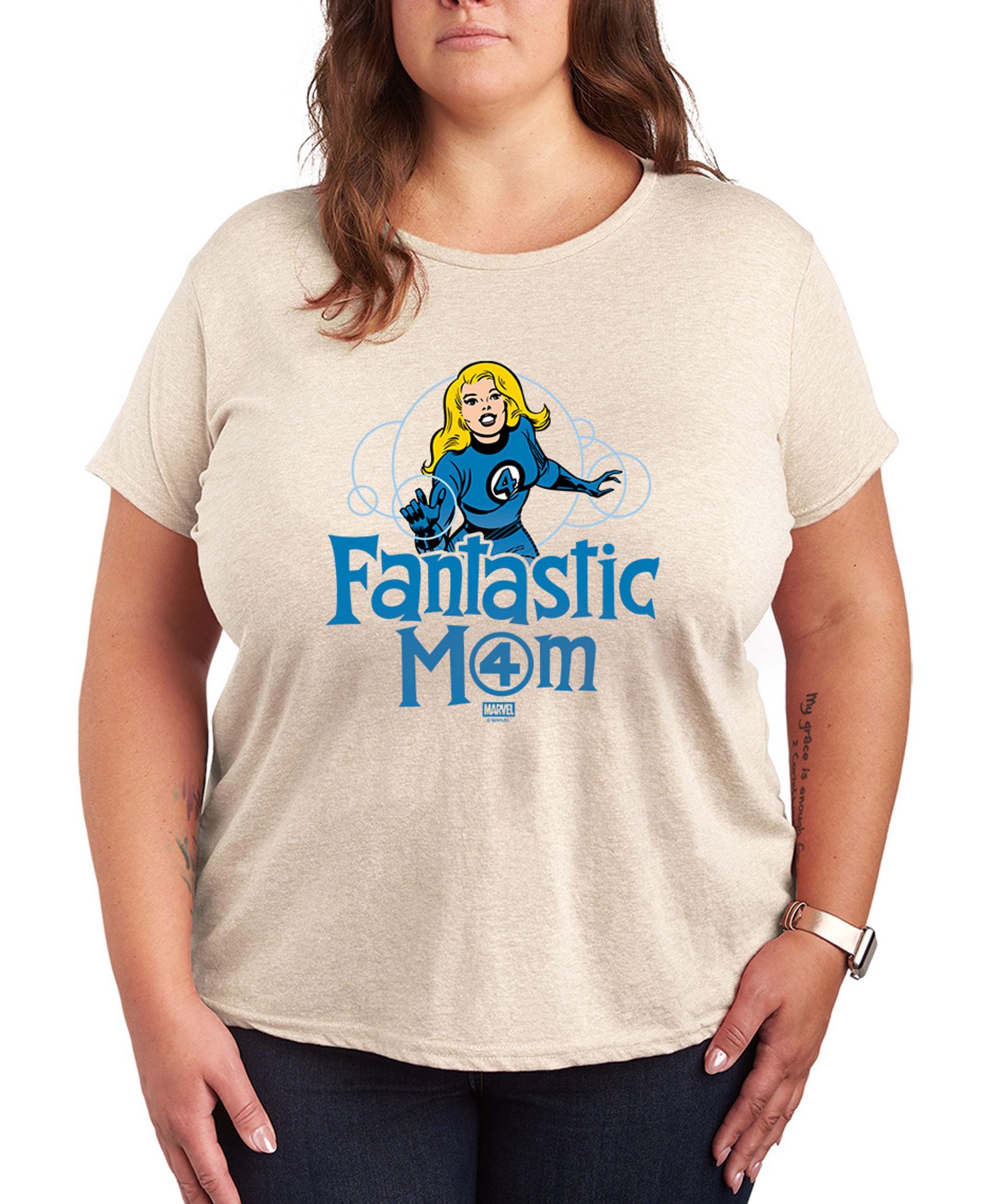 Мужская футболка Hybrid Apparel Plus Size Fantastic Four с графическим принтом