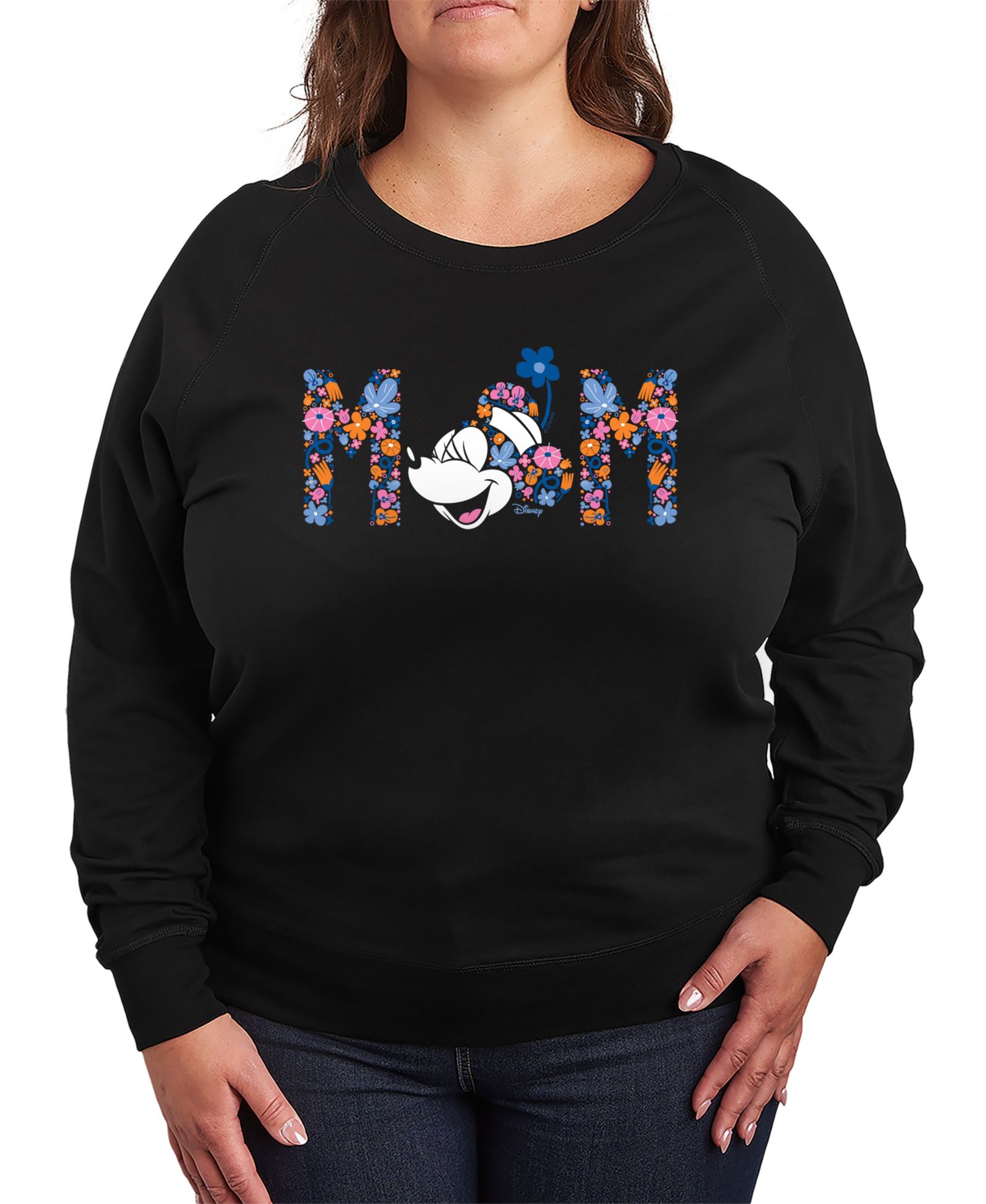 Женская футболка Hybrid Apparel Disney Mom Minnie Florals French Terry Long-Sleeve
