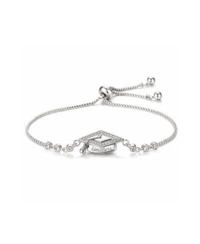 Dloria Limitless Graduation Cap Adjustable Pave Bracelet