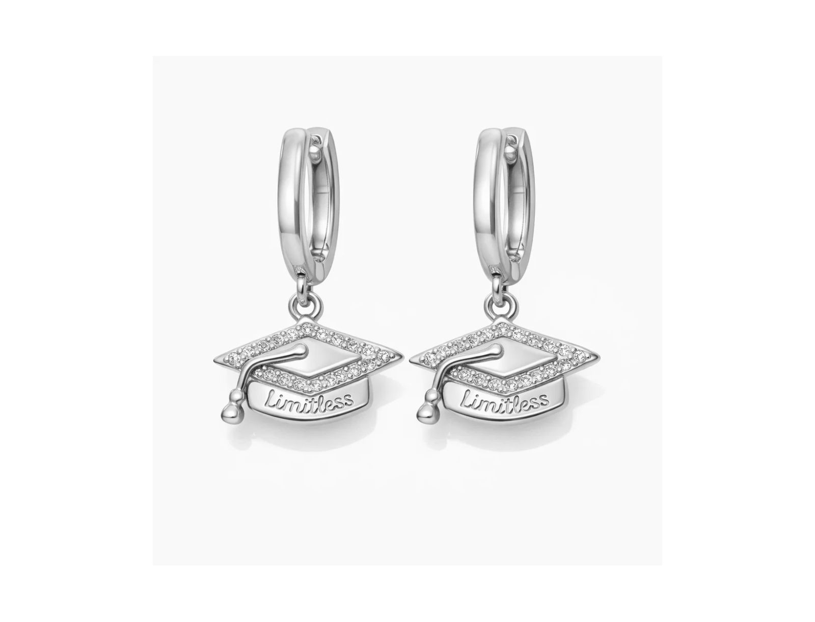Серьги-кольца Dloria Limitless Graduation Cap Huggie Hoop