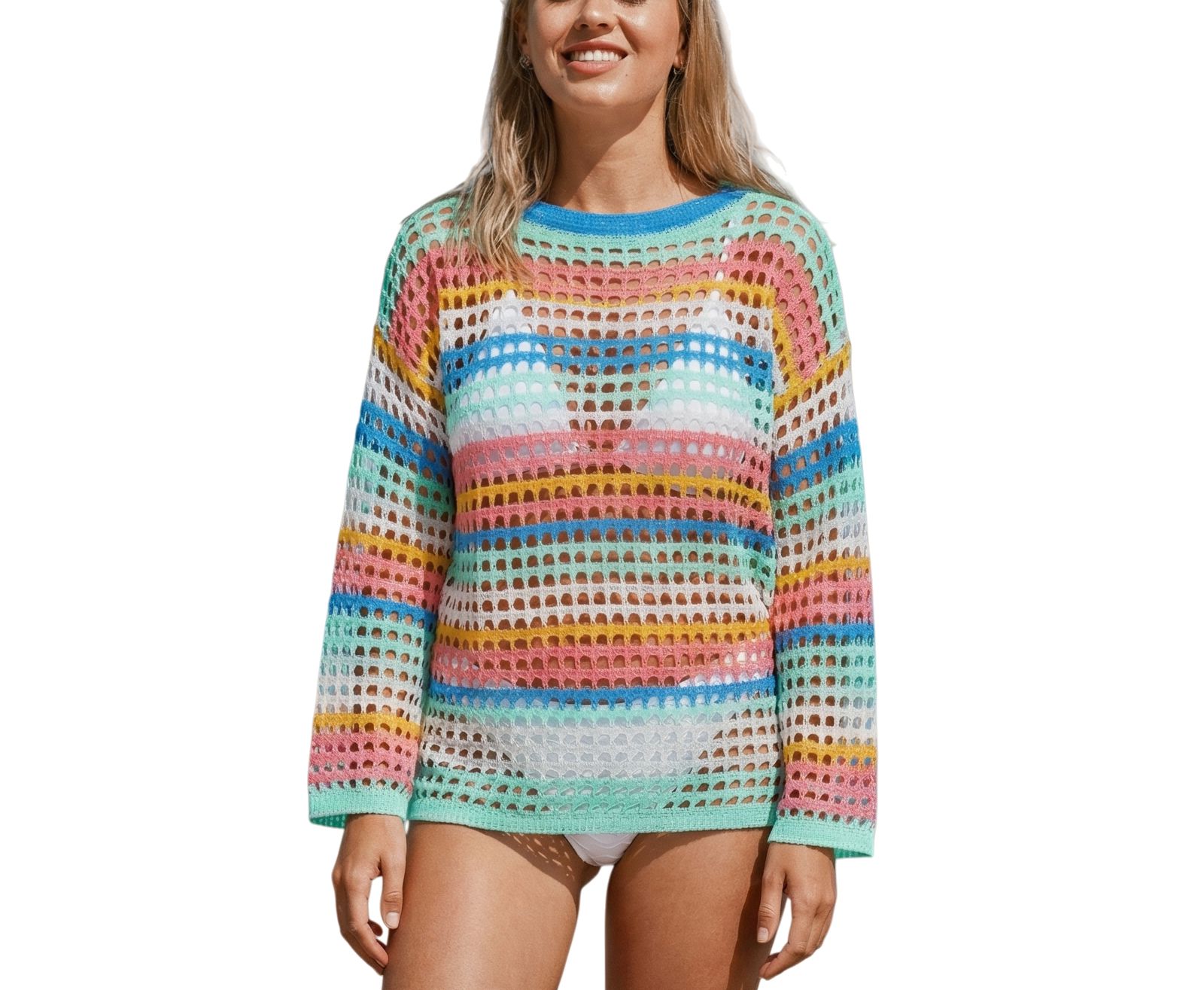Cupshe женский топ-накидка Miami Striped