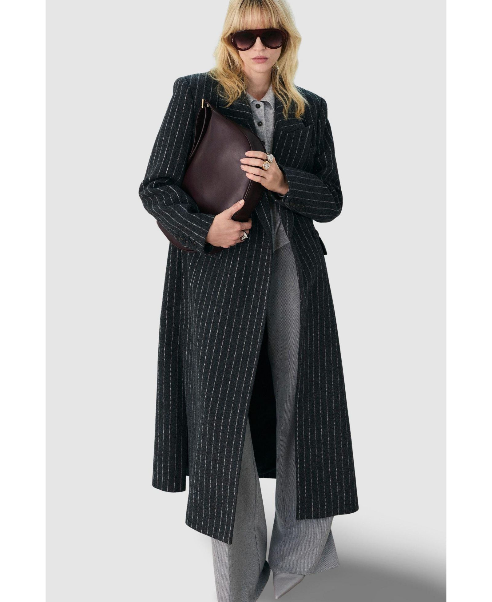 Женское пальто Karen Millen Double Breasted Tailored Maxi