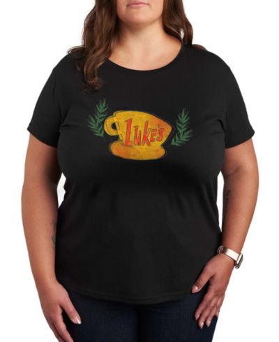 Женская футболка Hybrid Apparel Plus Size Gilmore Girls Lukes Coffee Cup с коротким рукавом