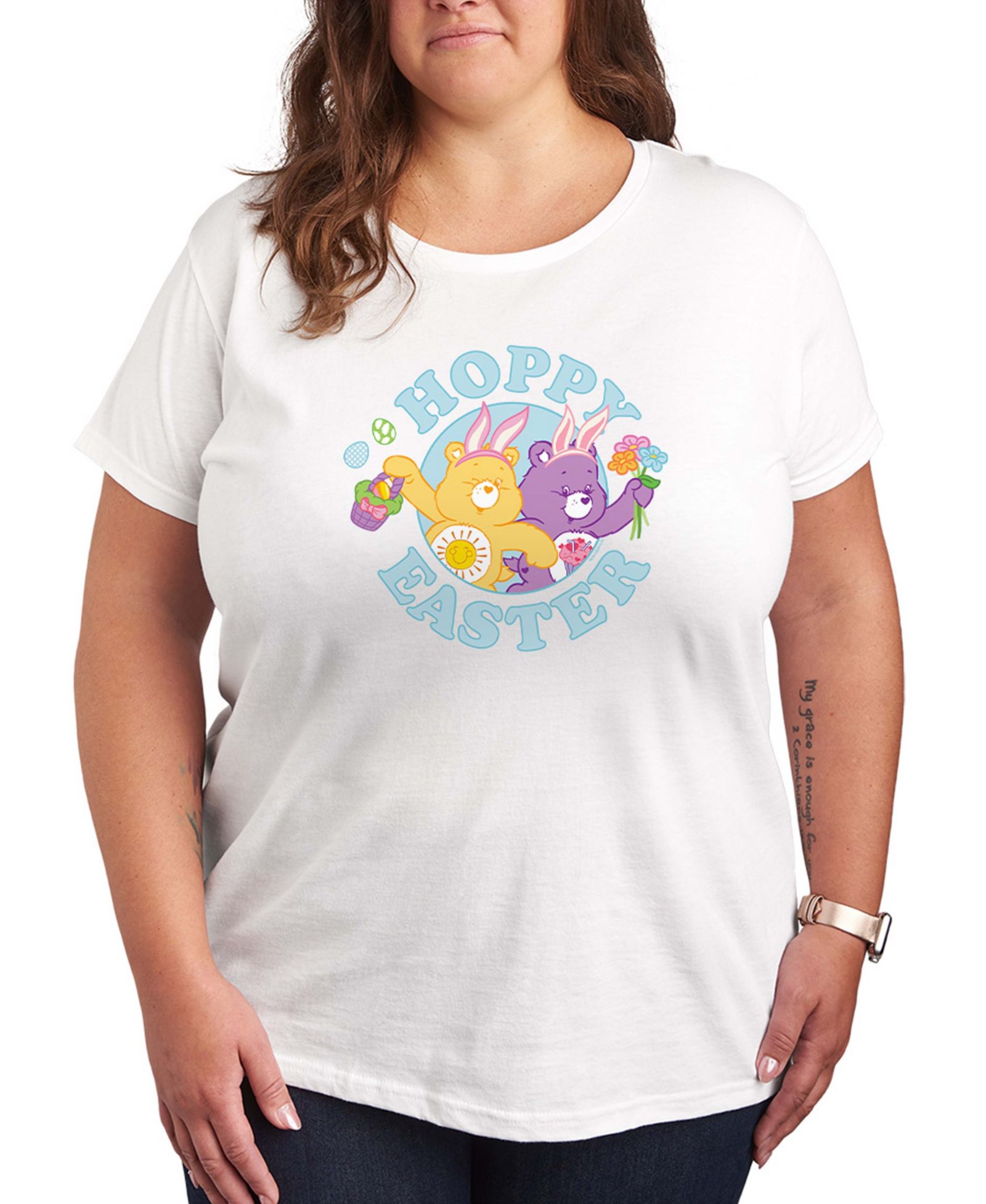 Футболка Hybrid Apparel Plus Size Care Bears Hoppy Easter Short-Sleeve Graphic