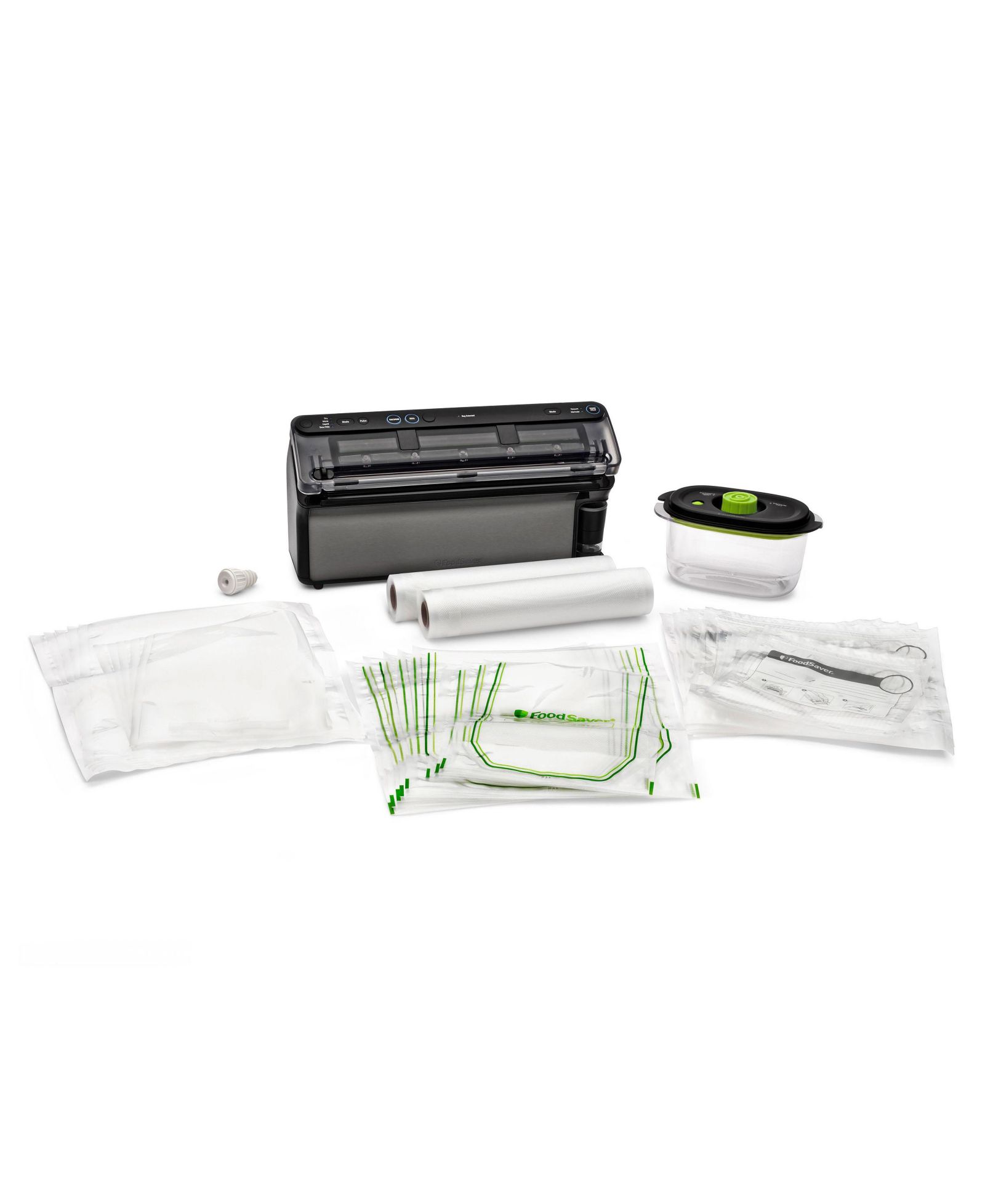 Вакуумный упаковщик FoodSaver Elite All-in-One с пакетами, рулонами и аксессуарами