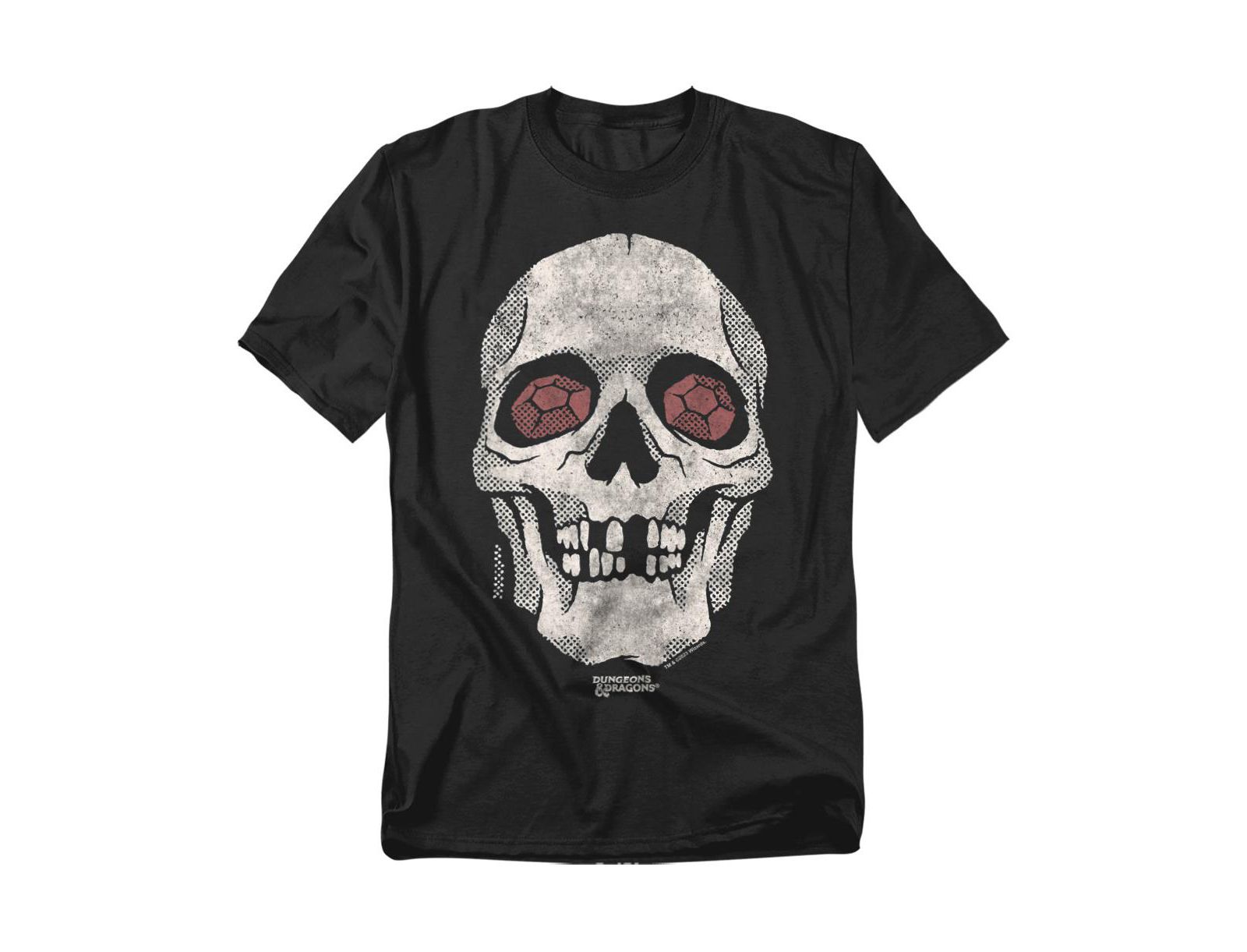 D&D Men's Dungeons And Dragons Demi Lich Skull T-Shirt