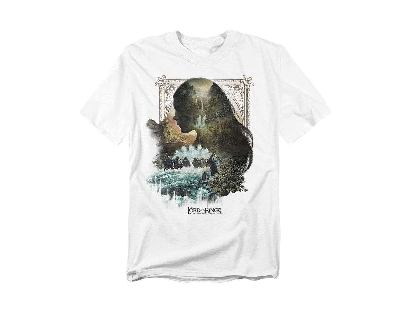 Lord Of The Rings Big & Tall Epic Journey Arwen River T-Shirt