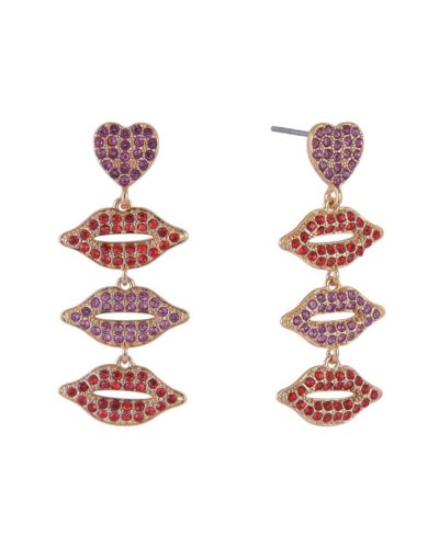 Серьги Hallmark Stone Lip Linear