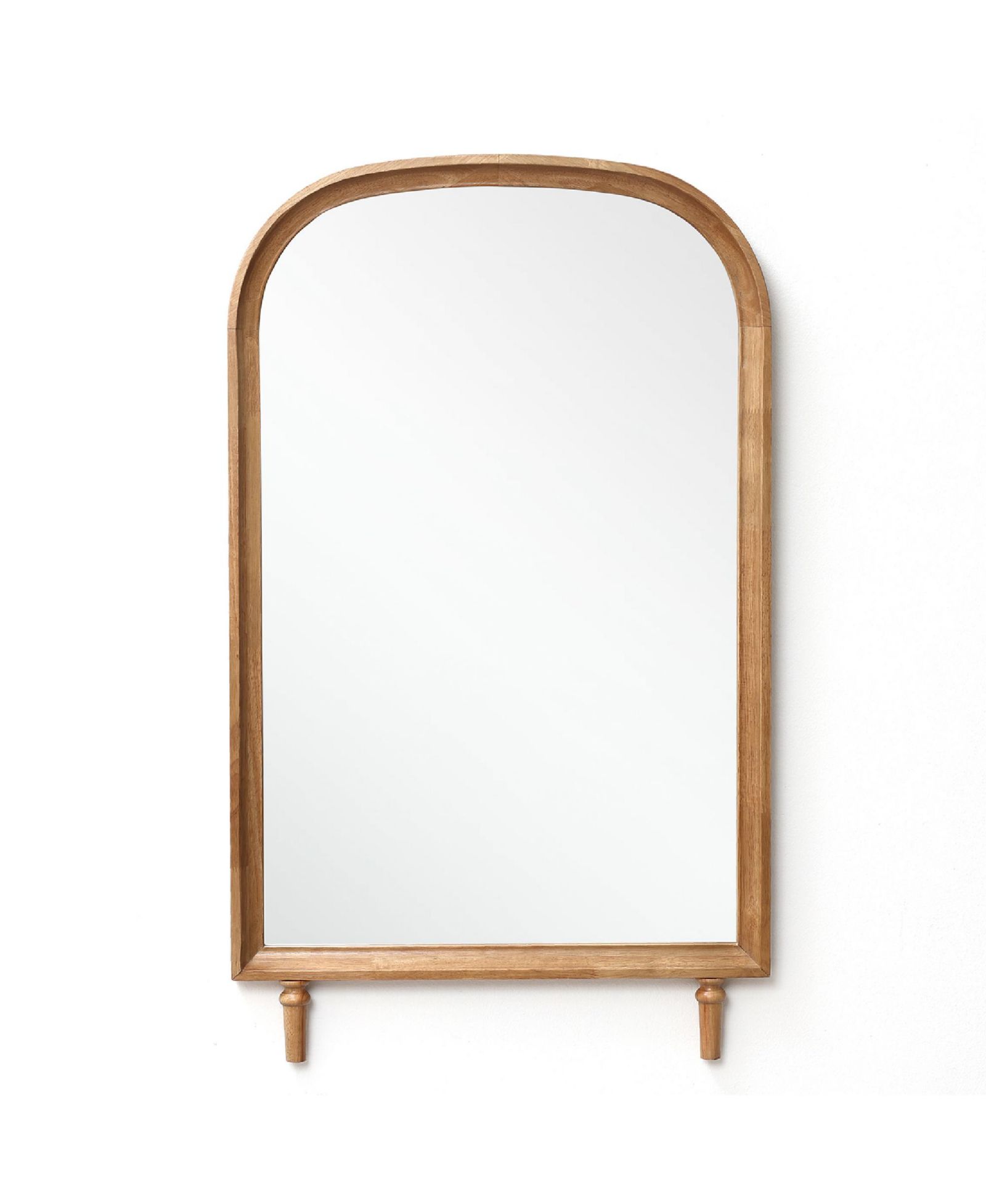Настенное зеркало LuxenHome Horizon Arch с ножками, деревянное, 23.6" W x 39.6" H