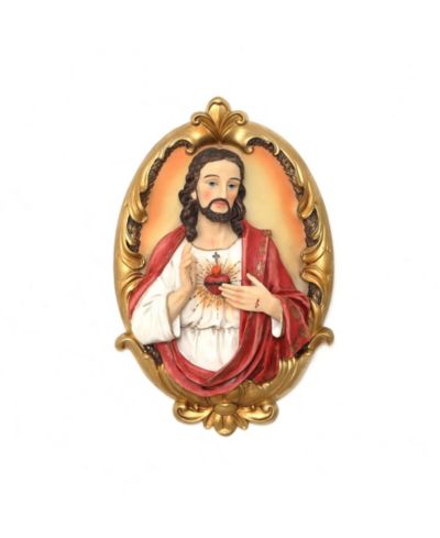 Настенная пластина LuxenHome Sacred Jesus Oval Christian Home Decor