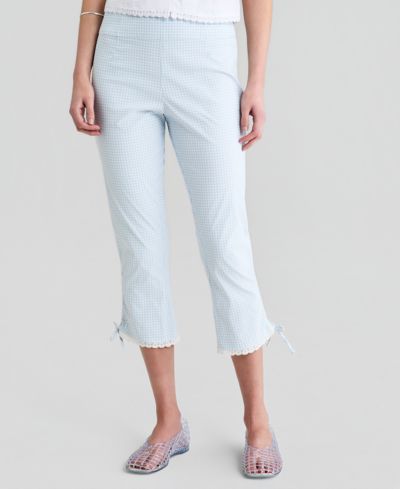 And Now This Women's Gingham Capri Pants, Macy's Exclusive